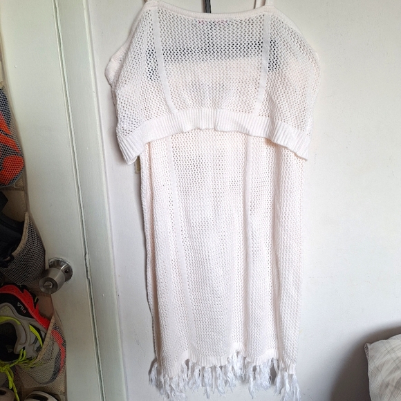 Almost Famous 2XL White Crochet Top and Skirt Set - Picture 5 of 12